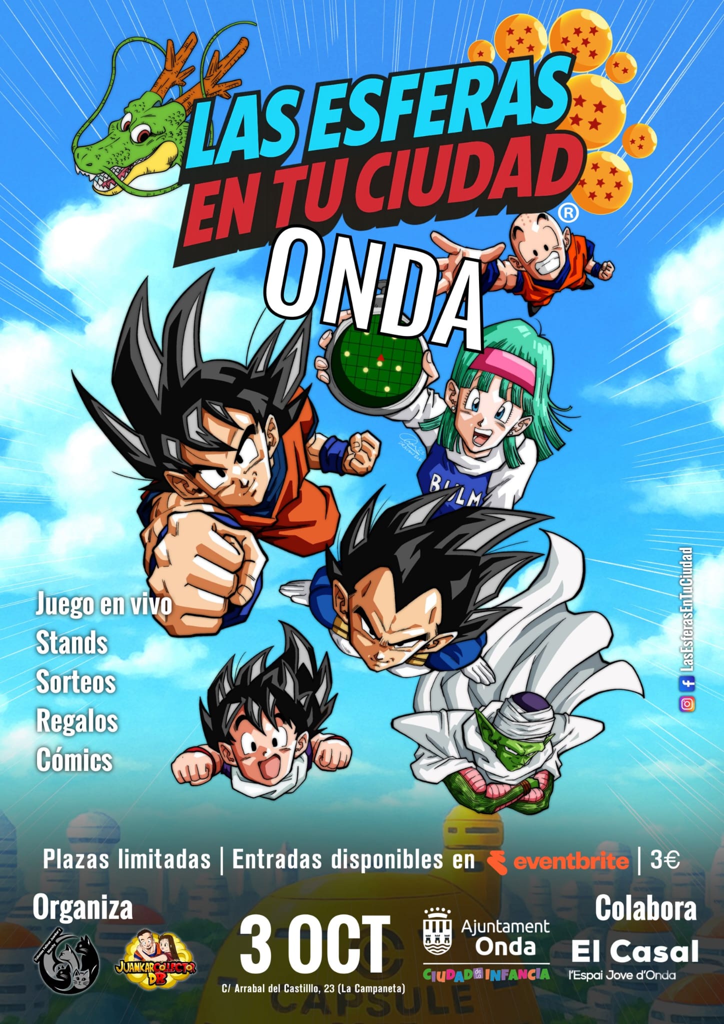 Cartel de Las Esferas en tu Ciudad · Onda